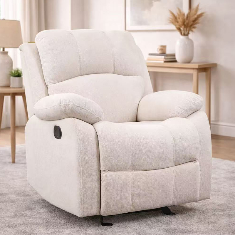 Craiceann breathable fabraic compordach stuáilte bog cathaoir recliner láimhe