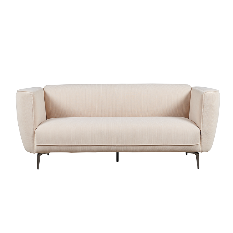 Tolg nua-aimseartha corduroy upholstered loveseats le cosa miotail