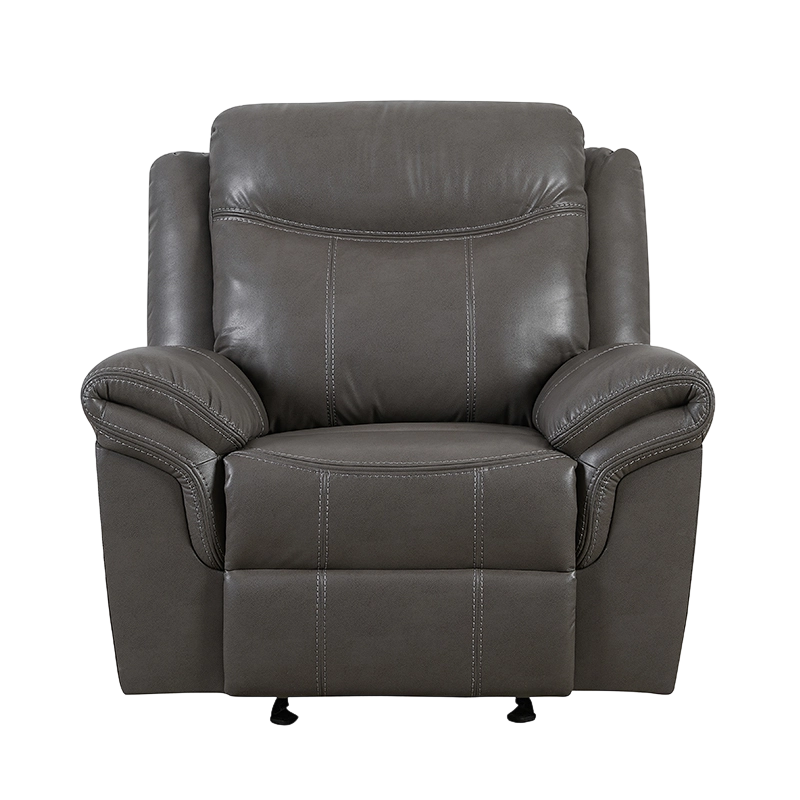 Cathaoirleach Recliner Lámhleabhar Leathar Faux Le Glider